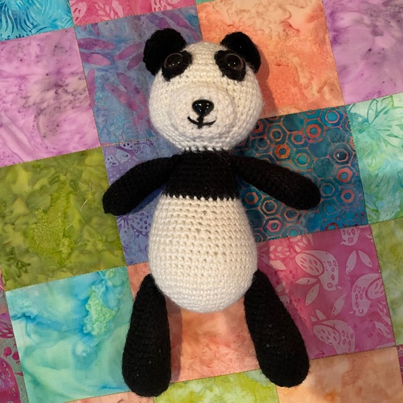🌟Host Pick 🌟Handmade Panda Crochet Toy - Picture 1 of 3